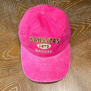 Nassau Bahamas Cap in a Washed Red